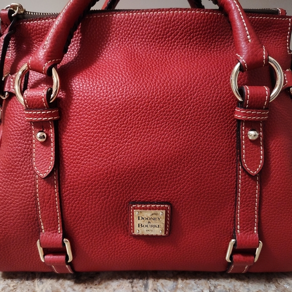 Dooney & Bourke Double Tassel Pebble Grained Leather Satchel NWT Made In The USA - Picture 3 of 8